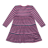ALMA-LS-DRESS3 (KIDS) - RASPBERRY STRIPES