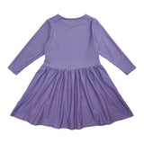 ALMA-LS-BABYDOLL-DRESS (KIDS) - PURPLE