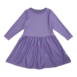 ALMA-LS-BABYDOLL-DRESS (KIDS) - PURPLE