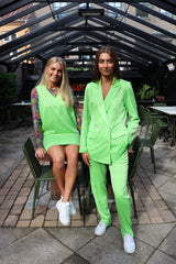 DIBBY-BLAZER - LIMEGREEN SATEEN
