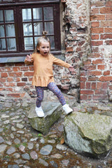 ALMA-LS-FRILL-TSHIRT (KIDS) - HONEY GOLD