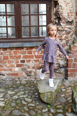 ALMA-LS-FRILL-TSHIRT (KIDS) - HONEY GOLD FLOWER