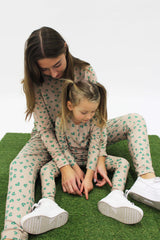 ALMA-LS-FRILL-TSHIRT (KIDS) - CLOVER PRINT