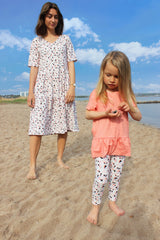 ALMA-FRILL-T-SHIRT (KIDS) - PAPAYA