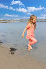 ALMA-FRILL-T-SHIRT (KIDS) - PAPAYA