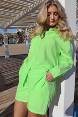 SARA LS SHIRT - LIME GREEN
