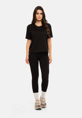 NINNA-RIB-LEGGING - BLACK