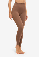 NINNA-RIB-LEGGING - DEEP TAUPE