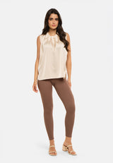 NINNA-RIB-LEGGING - DEEP TAUPE