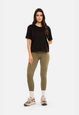 NINNA-RIB-LEGGING - LICHEN GREEN