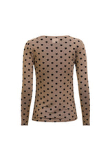 MESH LS TSHIRT, FLOCK - SAND HEART