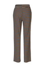 NATALIA-STRAIGHT-PANTS - BLACK SAND STRIPE