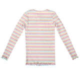 NATALIA-LS-BLOUSE-KIDS - DUSTY MULTICOLOR STRIPE