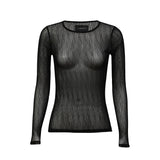 ISA-LS-LACE-BLOUSE - BLACK LINES