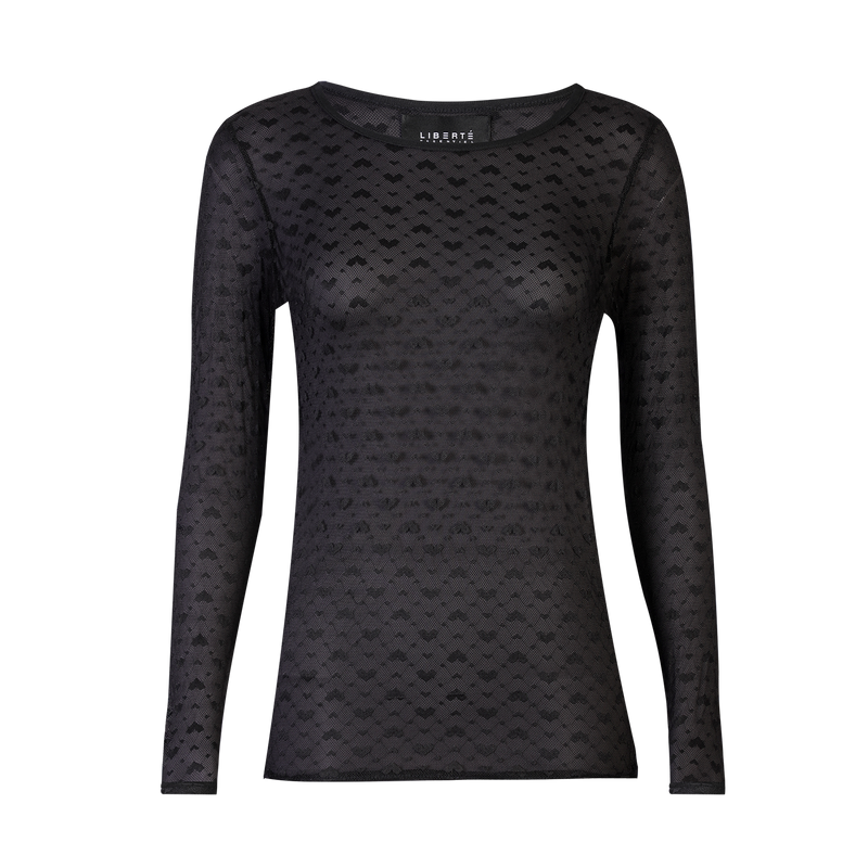 ISA LS LACE BLOUSE - BLACK SMALL BIG HEARTS