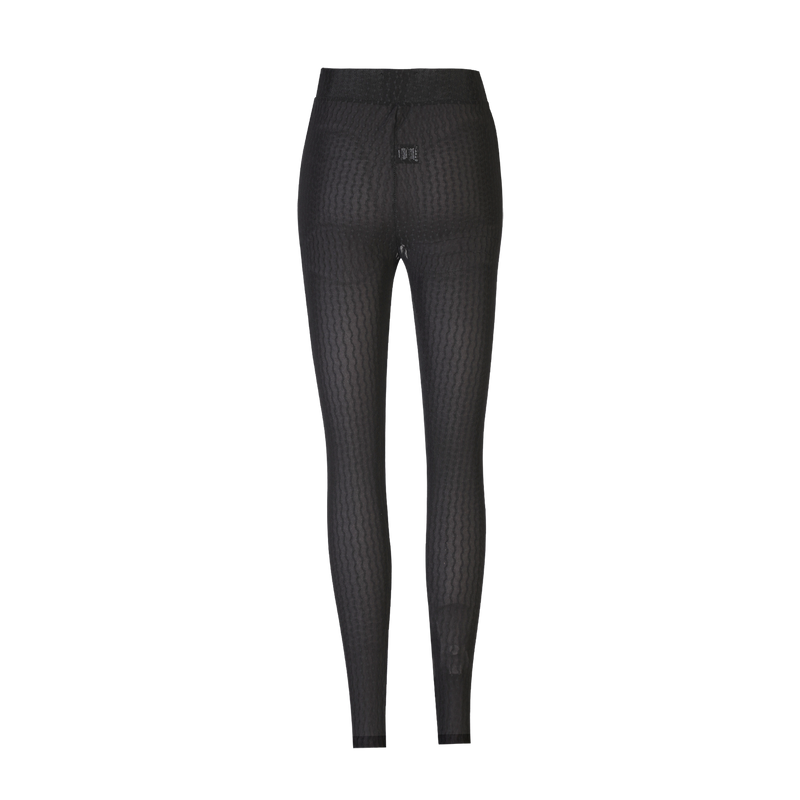 ISA LEGGINGS - BLACK WAVY LINES