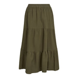 A-LINE LONG SKIRT - ARMY