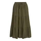 A-LINE LONG SKIRT - ARMY