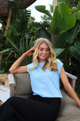 ULLA-TSHIRT - BABY BLUE