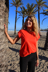 ULLA TSHIRT - CORAL