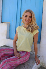 WOOL T-SHIRT - YELLOW