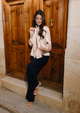 ELINA LS BLOUSE - CHAMPAGNE