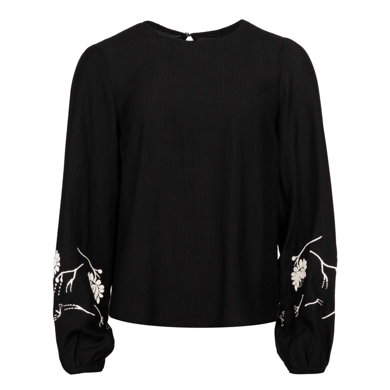 SADA-LS-BLOUSE - BLACK