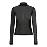 MESH-LS-SLIMFIT-TOP - BLACK