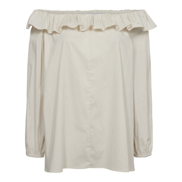 ONA-OFFSHOULDER-BLOUSE - OFFWHITE