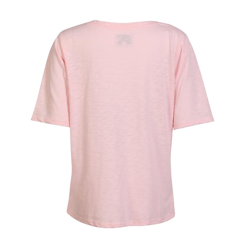 ULLA-SS-VNECK-TSHIRT - LIGHT ROSE