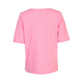ULLA SS VNECK TSHIRT - BUBBLEGUM