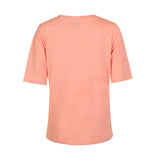 ULLA SS VNECK TSHIRT - PALE PEACH