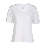 ULLA SS VNECK TSHIRT - WHITE