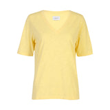 ULLA SS VNECK TSHIRT - YELLOW