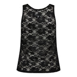 ISA-LACE-TANKTOP - BLACK