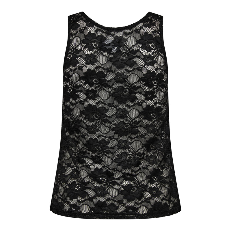 ISA-LACE-TANKTOP - BLACK