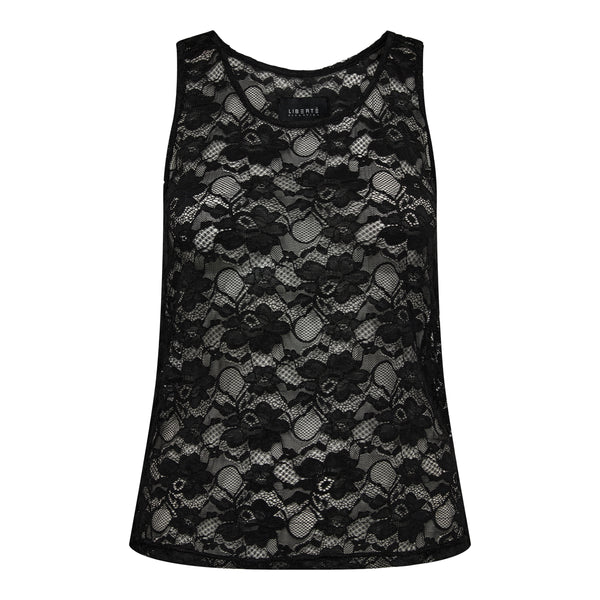 ISA-LACE-TANKTOP - BLACK