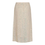 PAIGE-SKIRT - CREME SEQUINS