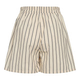 PIANNA-SHORTS - CREME BLACK STRIPE