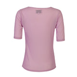 MESH SS TSHIRT, DOT - LAVENDER