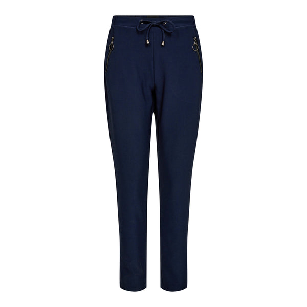 HENNE-ZIP-PANTS - DARK NAVY