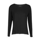 NATALIA-LS-BOXY-BLOUSE - BLACK