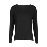 NATALIA-LS-BOXY-BLOUSE - BLACK