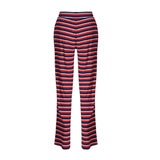 NATALIA-STRAIGHT-PANTS - NAVY RED WHITE STRIPE