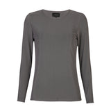 MESH LS TSHIRT - Dark Grey