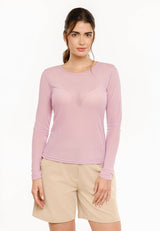 MESH LS TSHIRT - LAVENDER