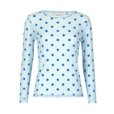 MESH LS TSHIRT - LIGHTBLUE BLUE DOT