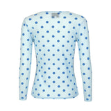 MESH LS TSHIRT - LIGHTBLUE BLUE DOT