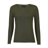 MESH LS TSHIRT, DOT - ARMY