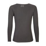 MESH LS TSHIRT, DOT - Dark Grey